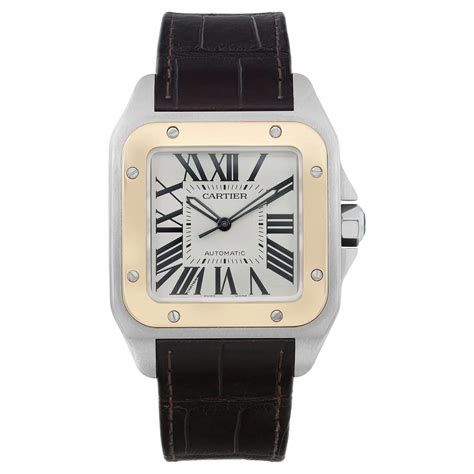 cartier santos 100 xl yellow gold|cartier santos 100 price list.